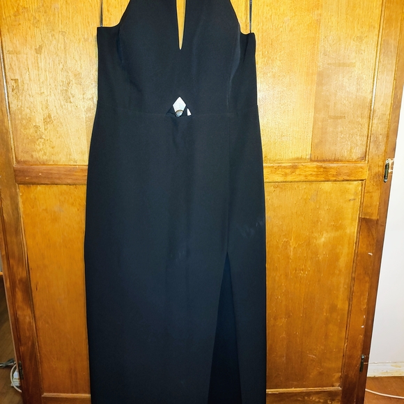Laundry By Shelli Segal Black Backless Dress - Picture 1 of 8